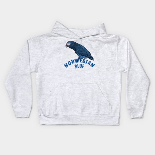 The Norwegian Blue Kids Hoodie by MichaelaGrove